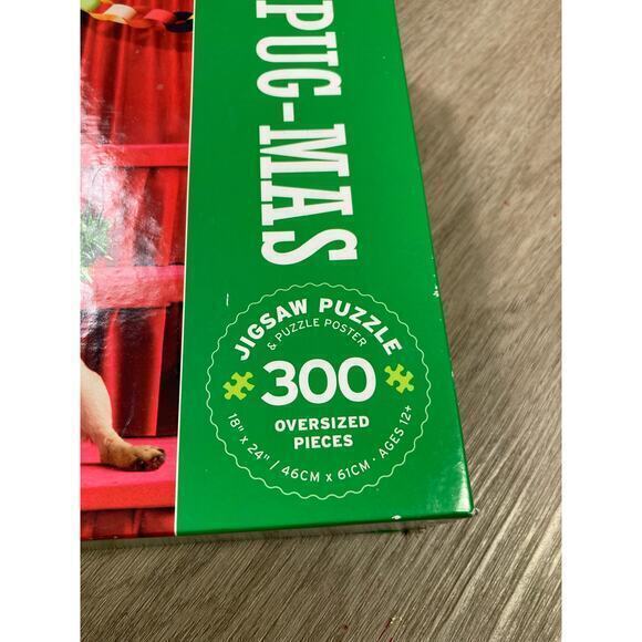 Jigsaw Puzzle Bundle Set of 2 300 Piece Christmas & Sea Turtle Pug-Mas Theme - Picture 5 of 9